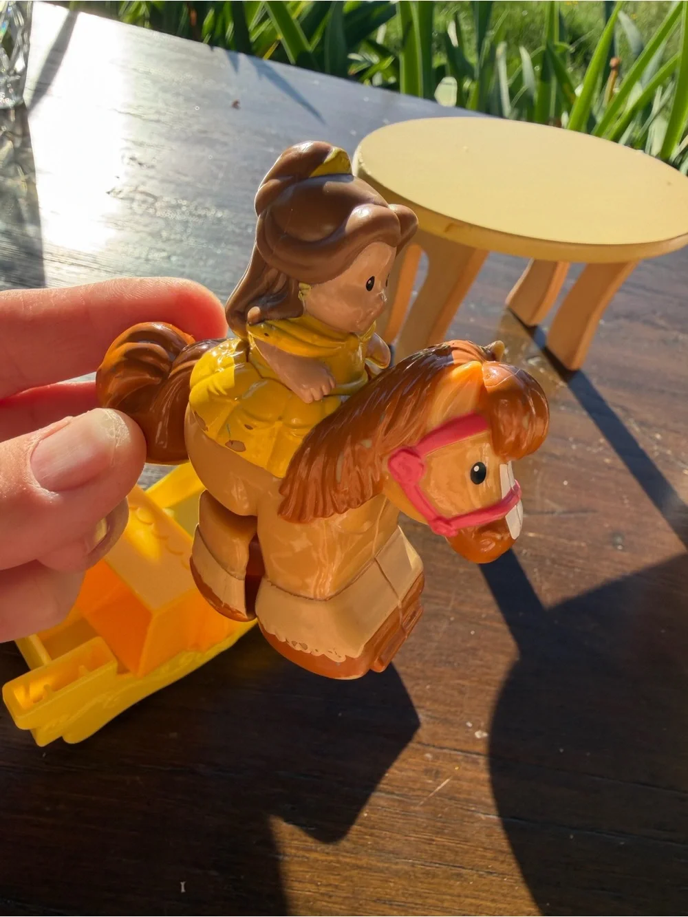 Little People Disney Princess Klip Klops Belle figure through and ramp - Picture 7 of 10